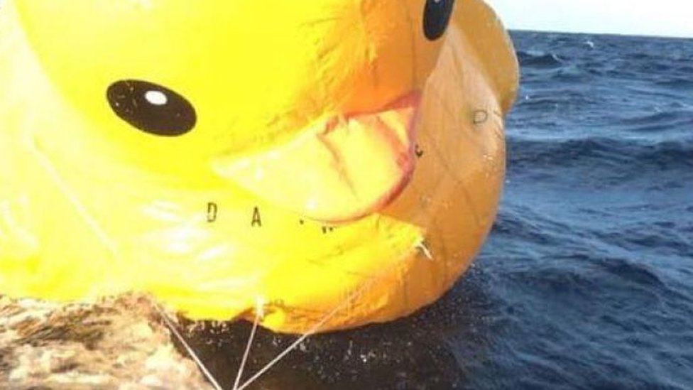 blow up rubber duck