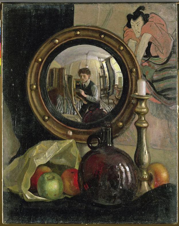 Still Life with Self-Portrait, Mark Gertler, 1918. Óleo en lienzo, 50,8 × 40,6 cm. Leeds Museums and Galleries (Temple Newsam) © Leeds Museums and Galleries (Leeds Art Gallery) U.K. / Bridgeman Images Still Life with Self-Portrait, Mark Gertler, 1918. Óleo en lienzo, 50,8 × 40,6 cm. Leeds Museums and Galleries (Temple Newsam) © Leeds Museums and Galleries (Leeds Art Gallery) U.K. / Bridgeman Images