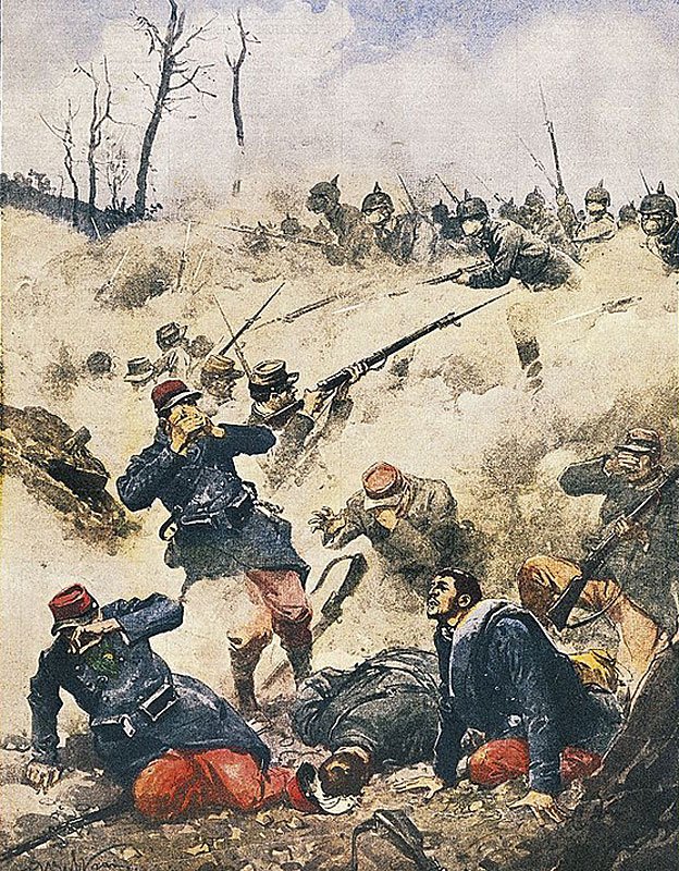 Batalla de Ypres, los efectos de los gases venenosos, 1915. Primera Guerra Mundial, Bélgica, siglo XX.