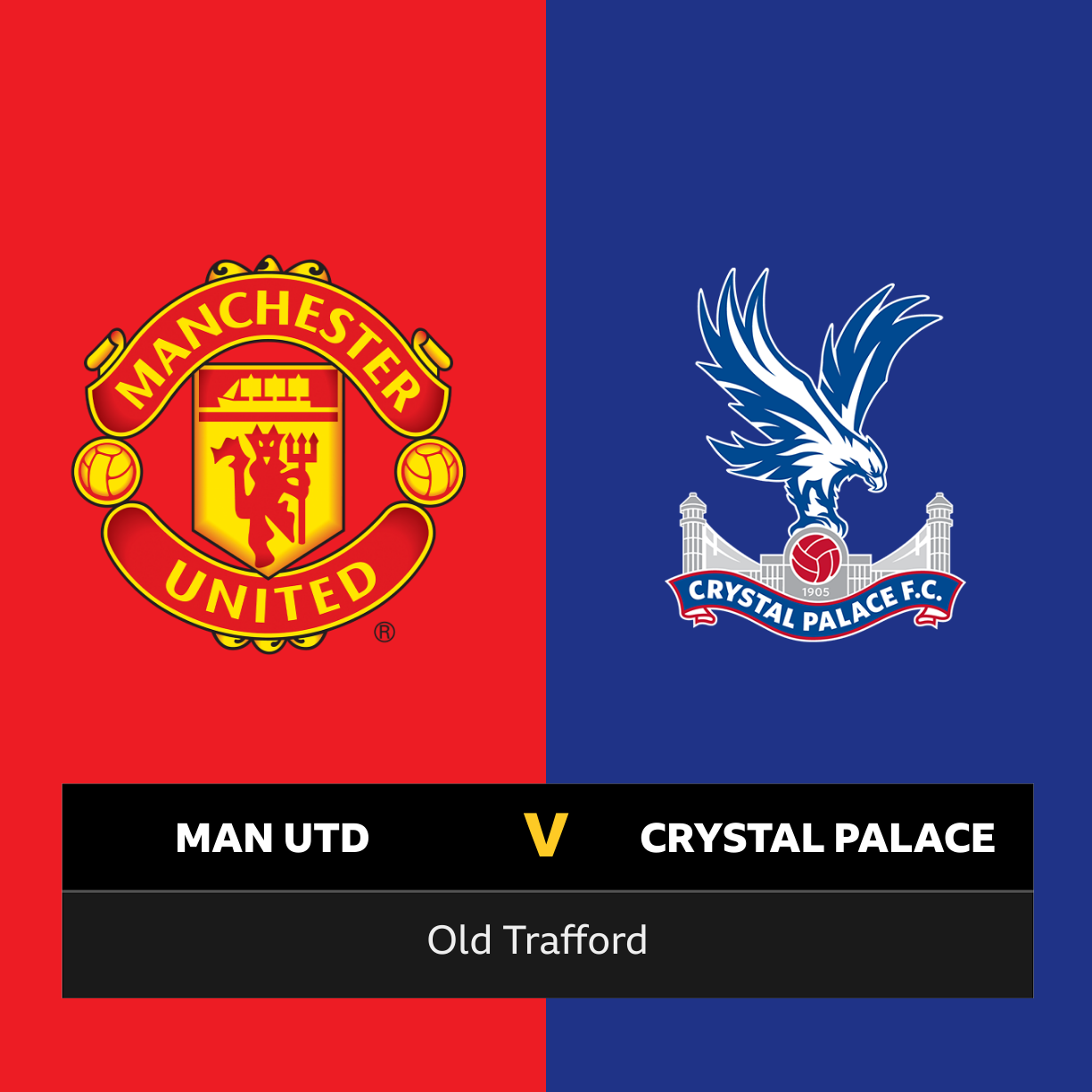 Follow Man Utd v Crystal Palace live