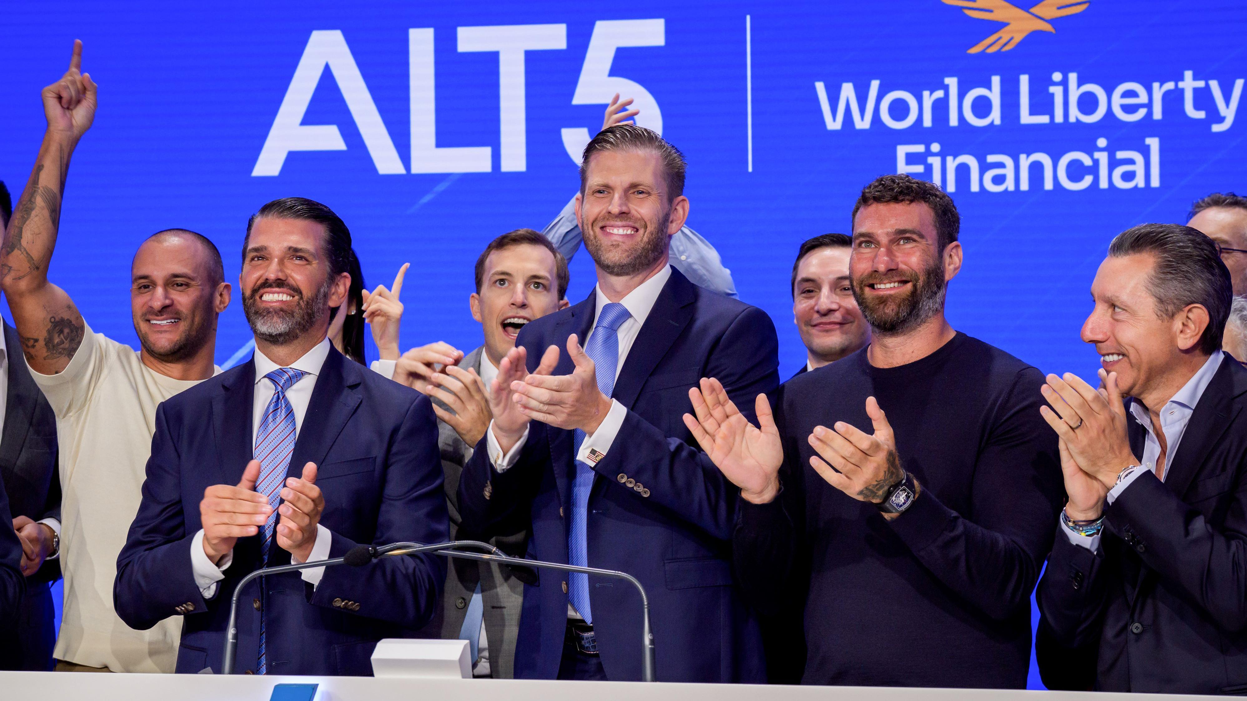 Trump and sons' stake in crypto firm worth $5bn