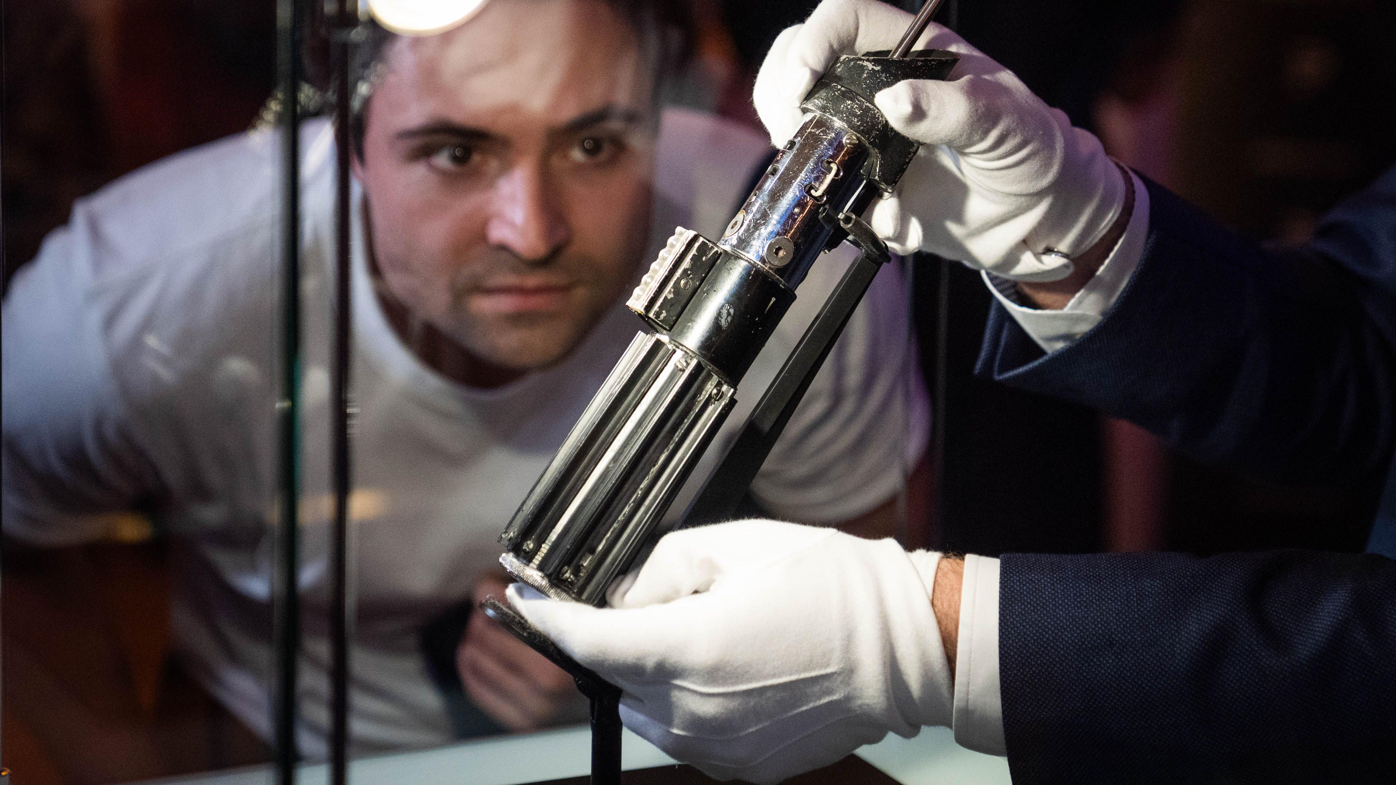 Star Wars Darth Vader lightsaber put at £7m displayed