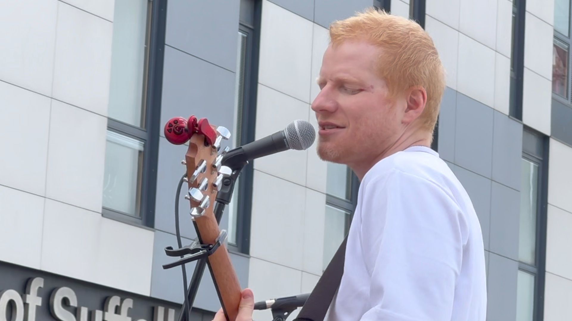 Watch: Ed Sheeran performs surprise hometown gig