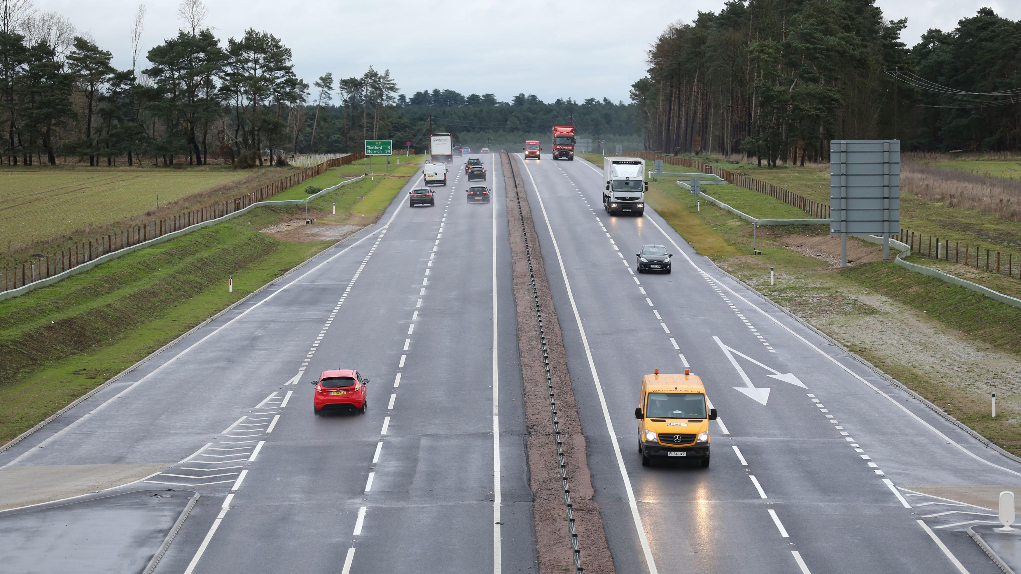 A11 at Barton Mills closed after reindeer got on to carriageway