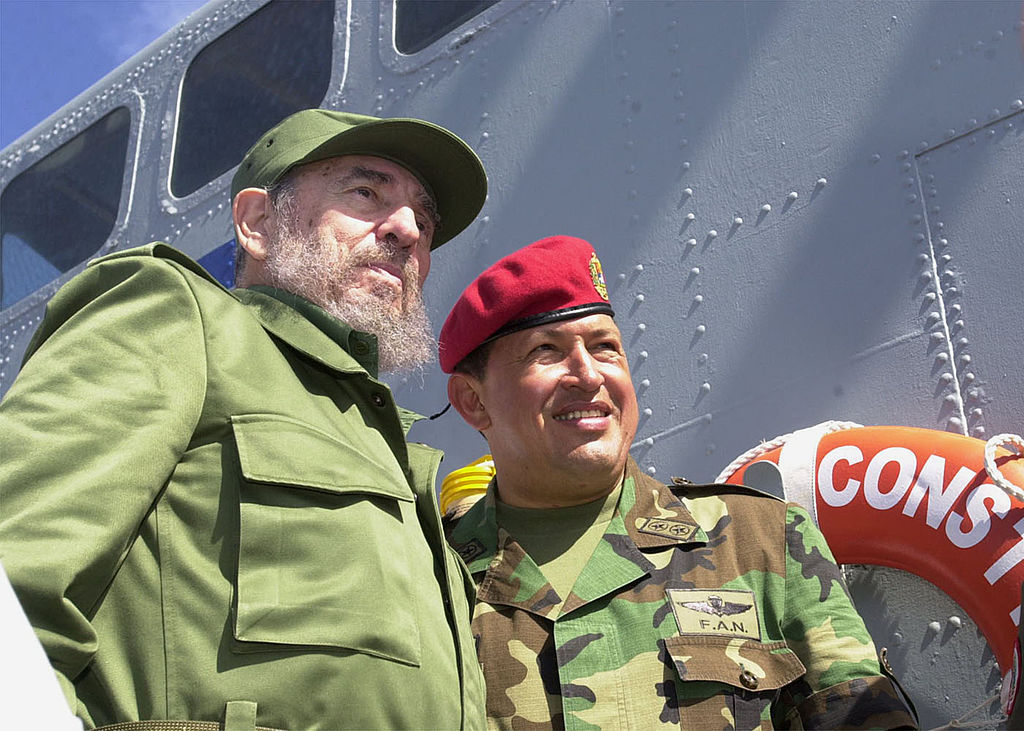 Chavez y Fidel