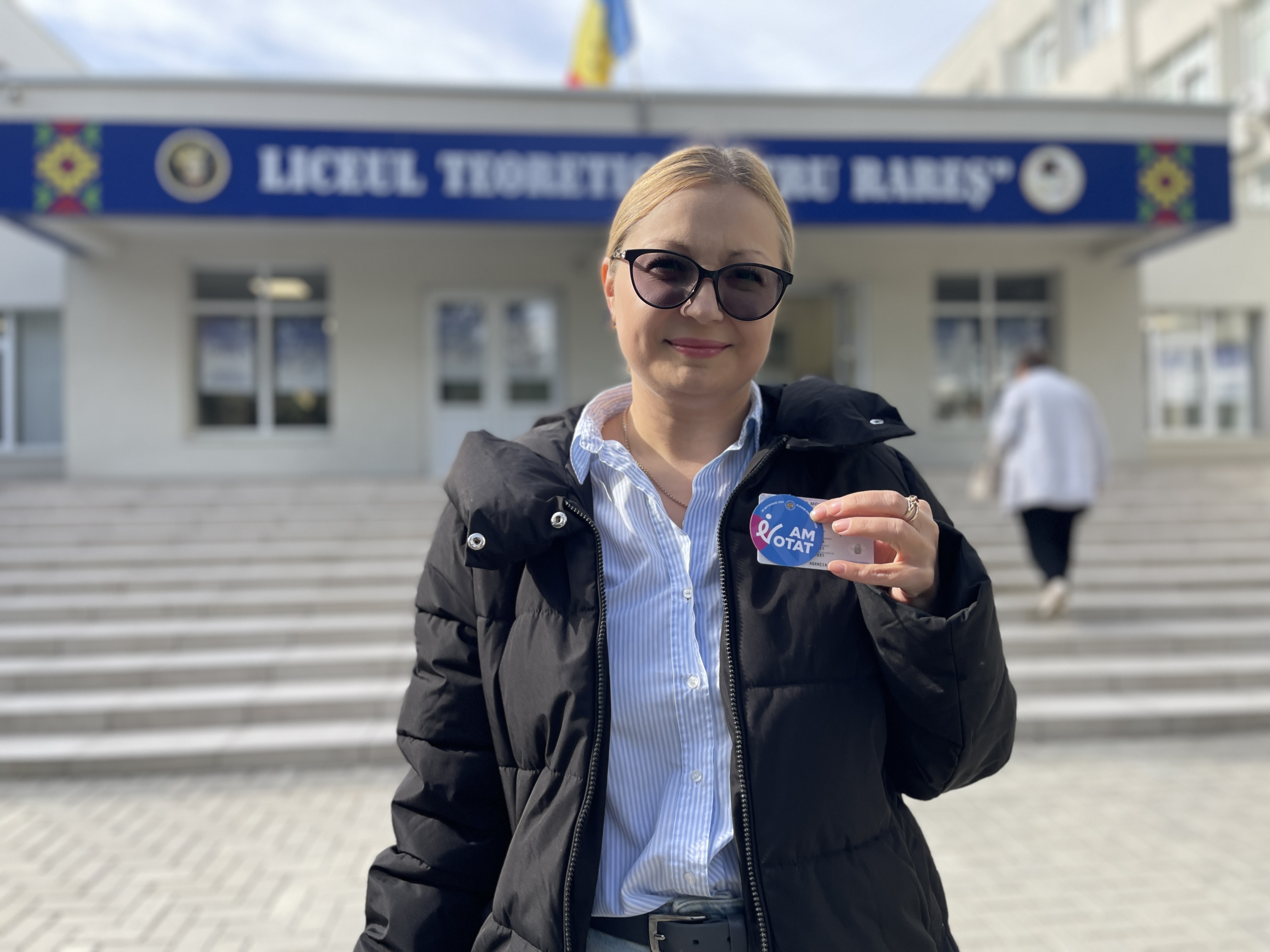 Marina, voter in Chisinau
