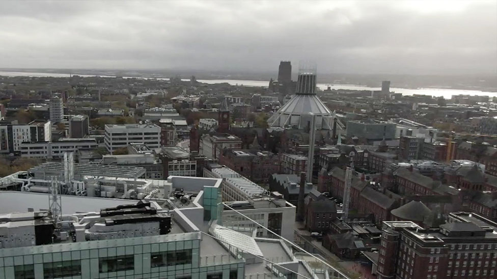 skyline of Liverpool 