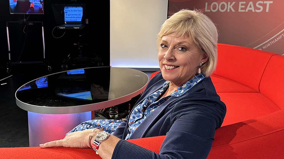 Louise Priest in the BBC Look East sudio