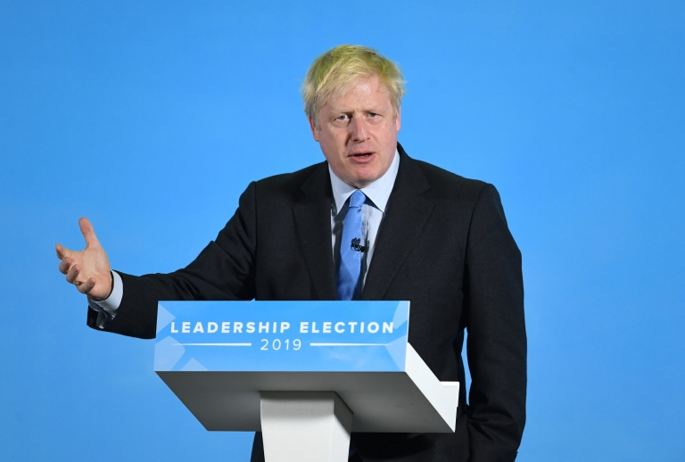 Boris Johnson at leadership hustings