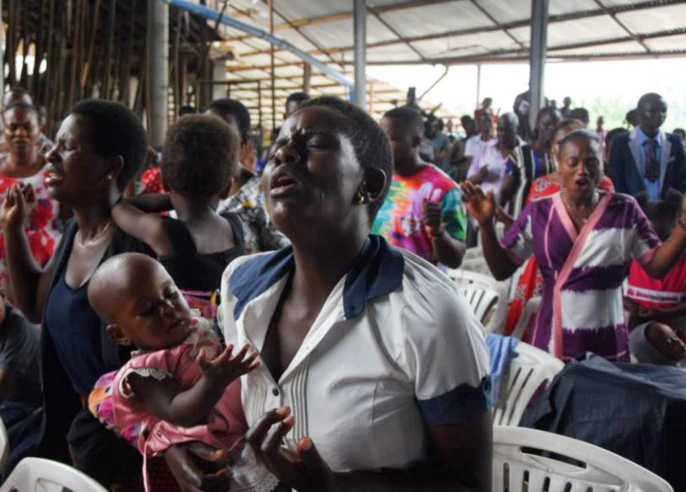 A Sunday mass at Ufunuo na Uzima Church in Dar es Salaam on 7 February 2021