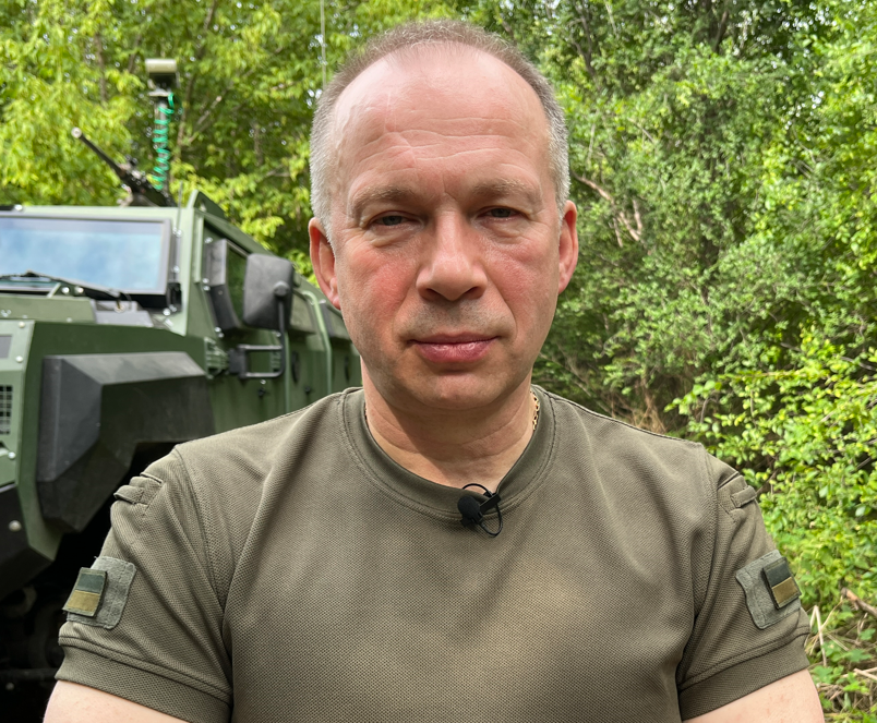 Gen Oleksandr Syrskyi,
Commander of Ukraine's ground forces