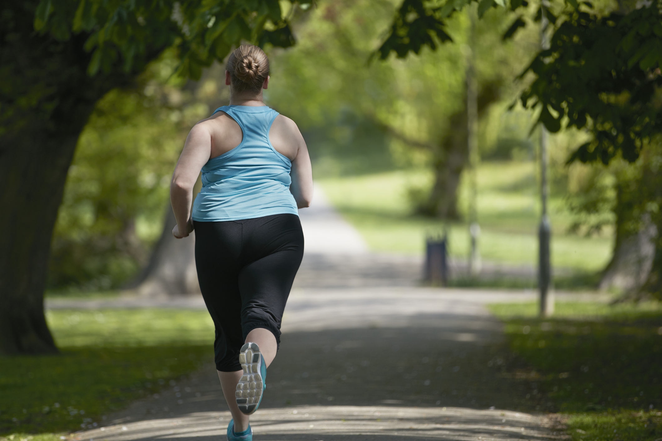 Mujer corriendo. 