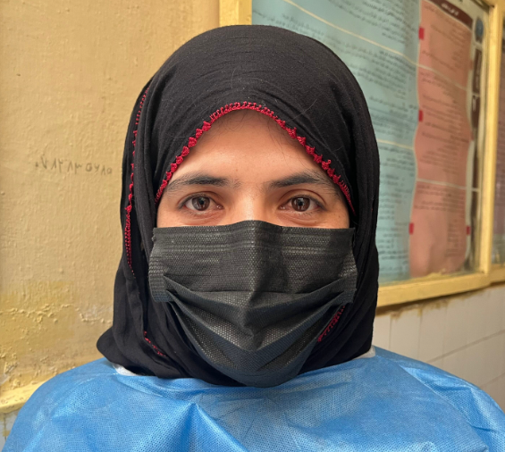 Nurse Edima Sultani, who works   connected  the paediatric ward of a infirmary  successful  Afghanistan's Ghor province