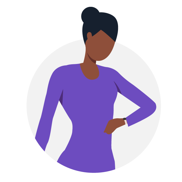 Un dibujo de una joven enojada en un vestido rojo 