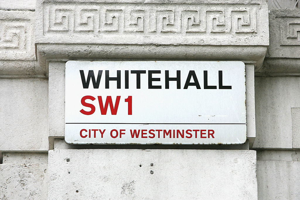 "Whitehall" sign