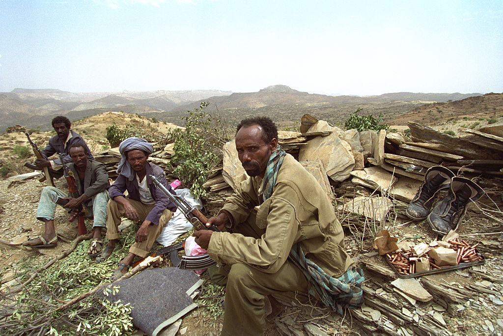 Soldiers in the mountains