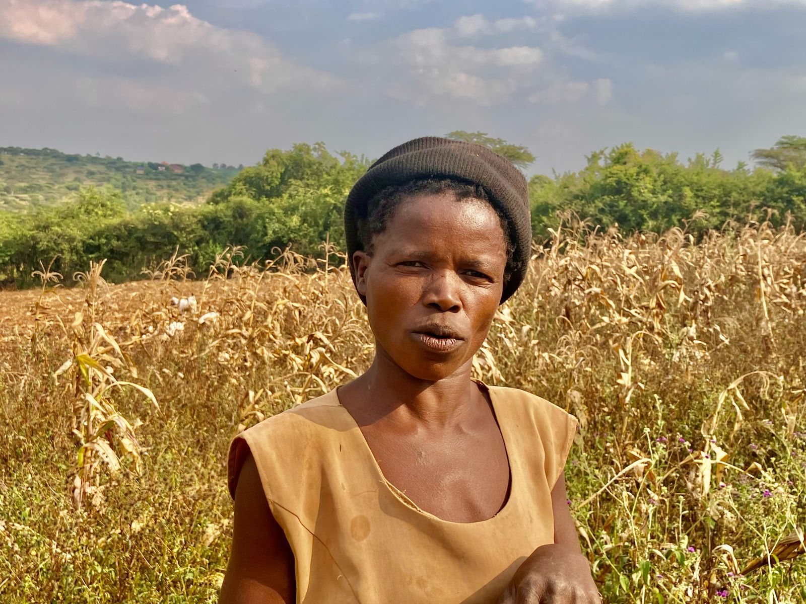 Fausita Aritua in a maize field