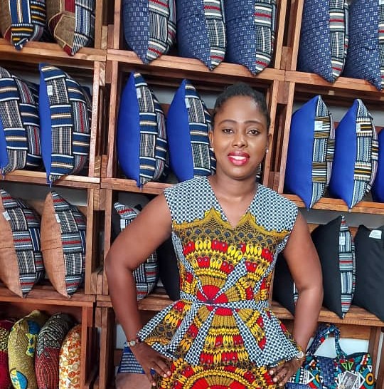 Mabel Simpson, a creative entrepreneur in Accra, Ghana