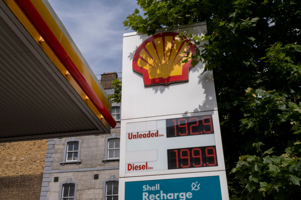 Estación de servicio de Shell en Reino Unido