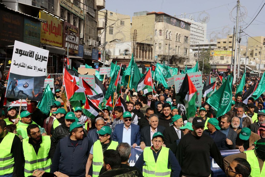 Pro-Palestinian demonstration in Jordan's capital Amman