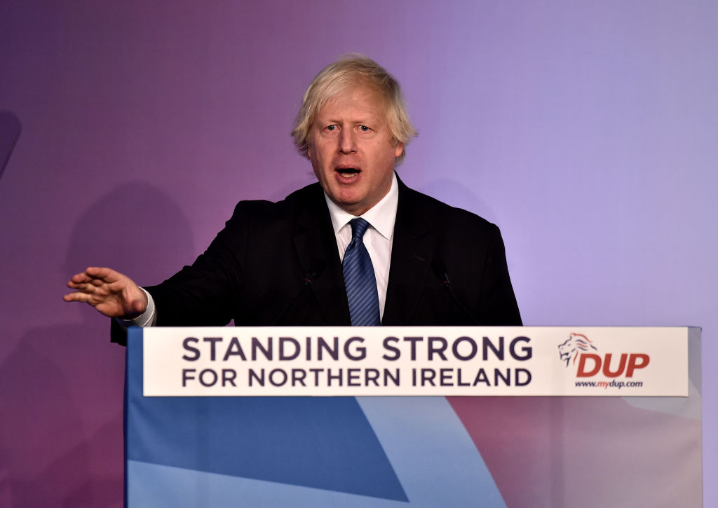 Boris Johnson at the DUP Conference 