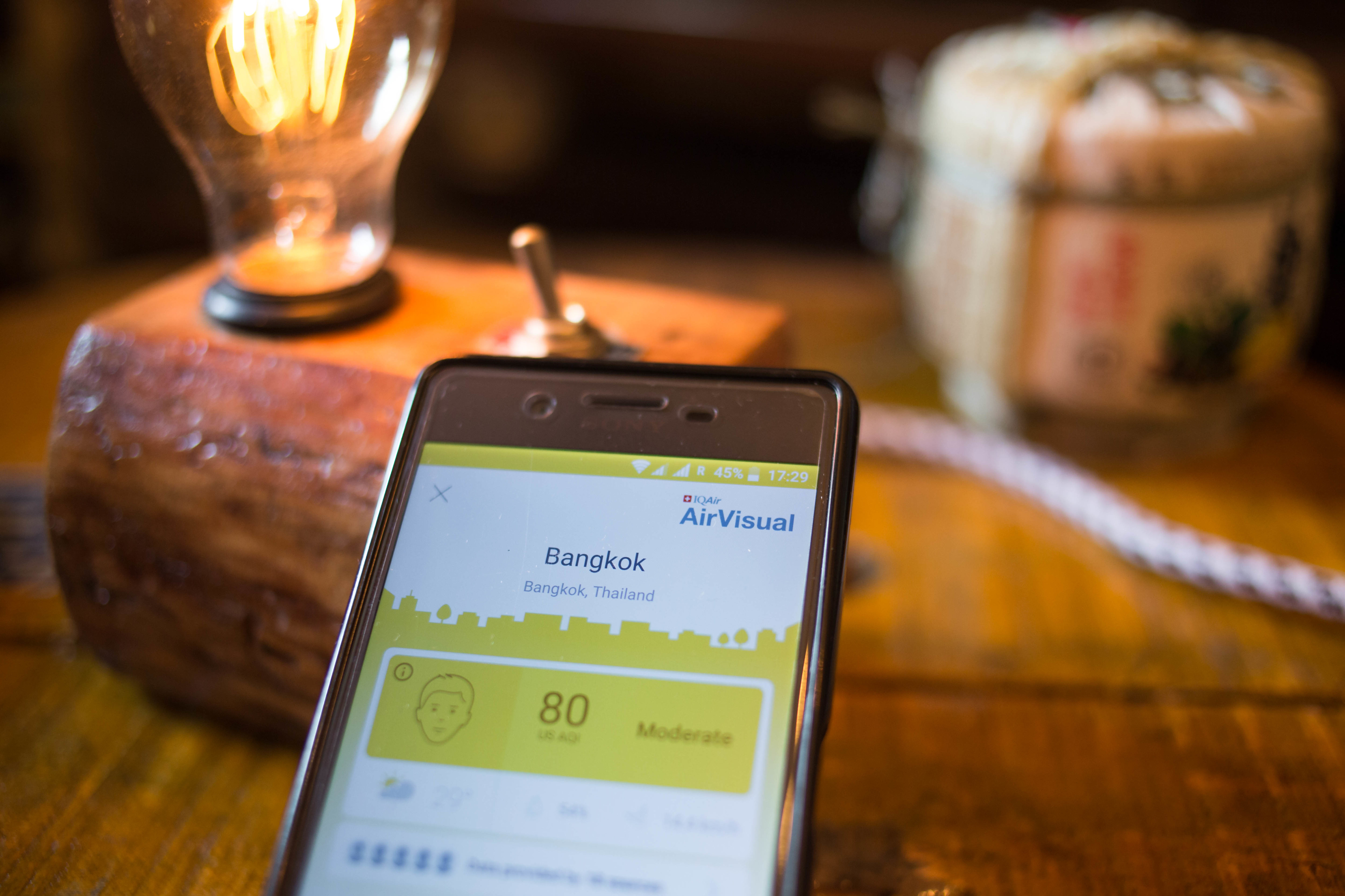 แอปพลิเคชันวัดระดับมลพิษ