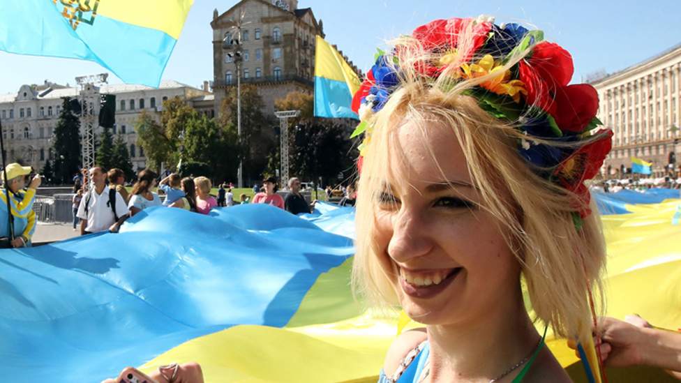 Flag Day celebration in Kiev, 23 Aug 18