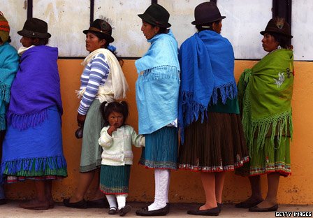 População indígena no Equador