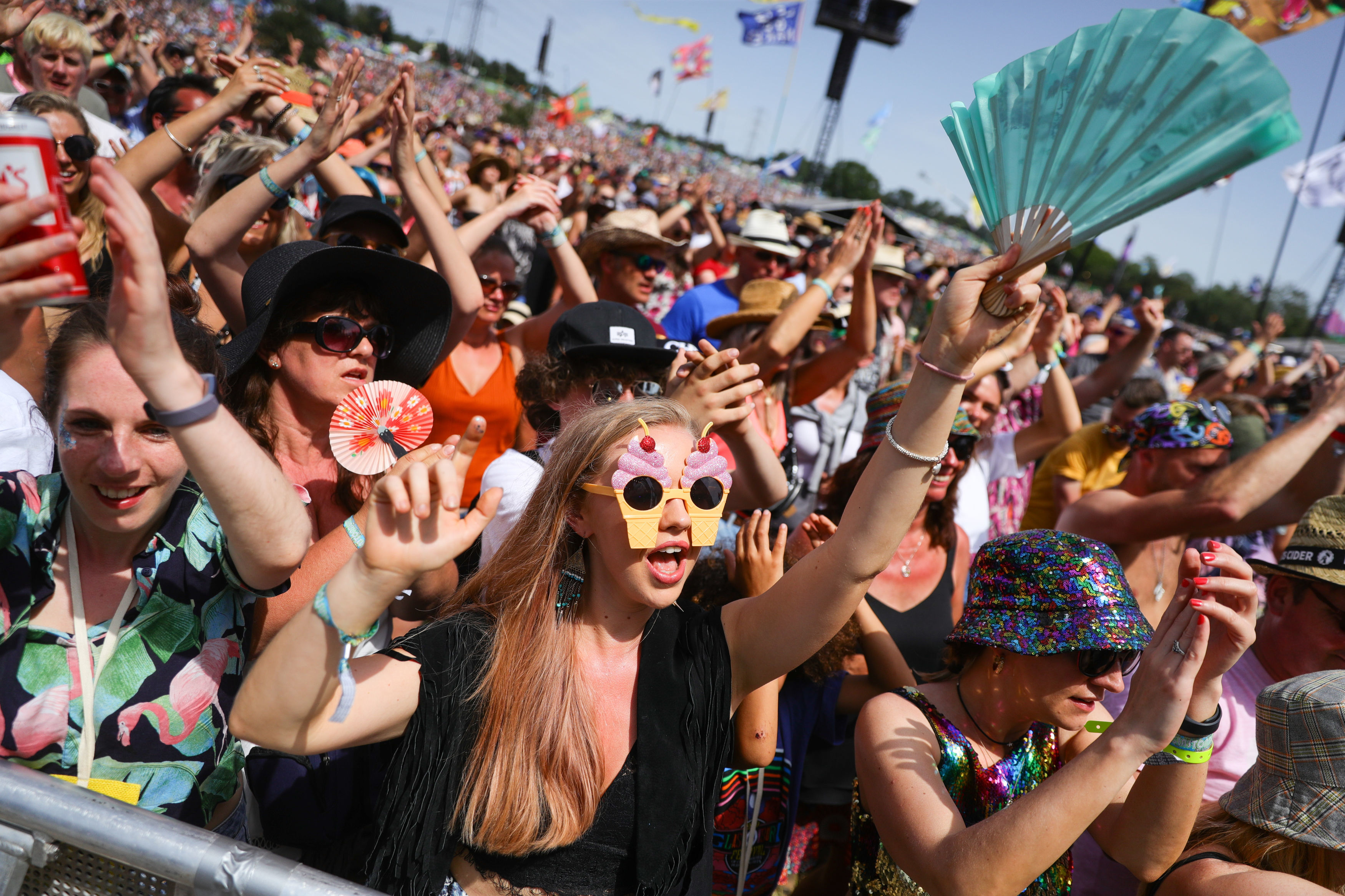 Crowd at Glastonbury Festival