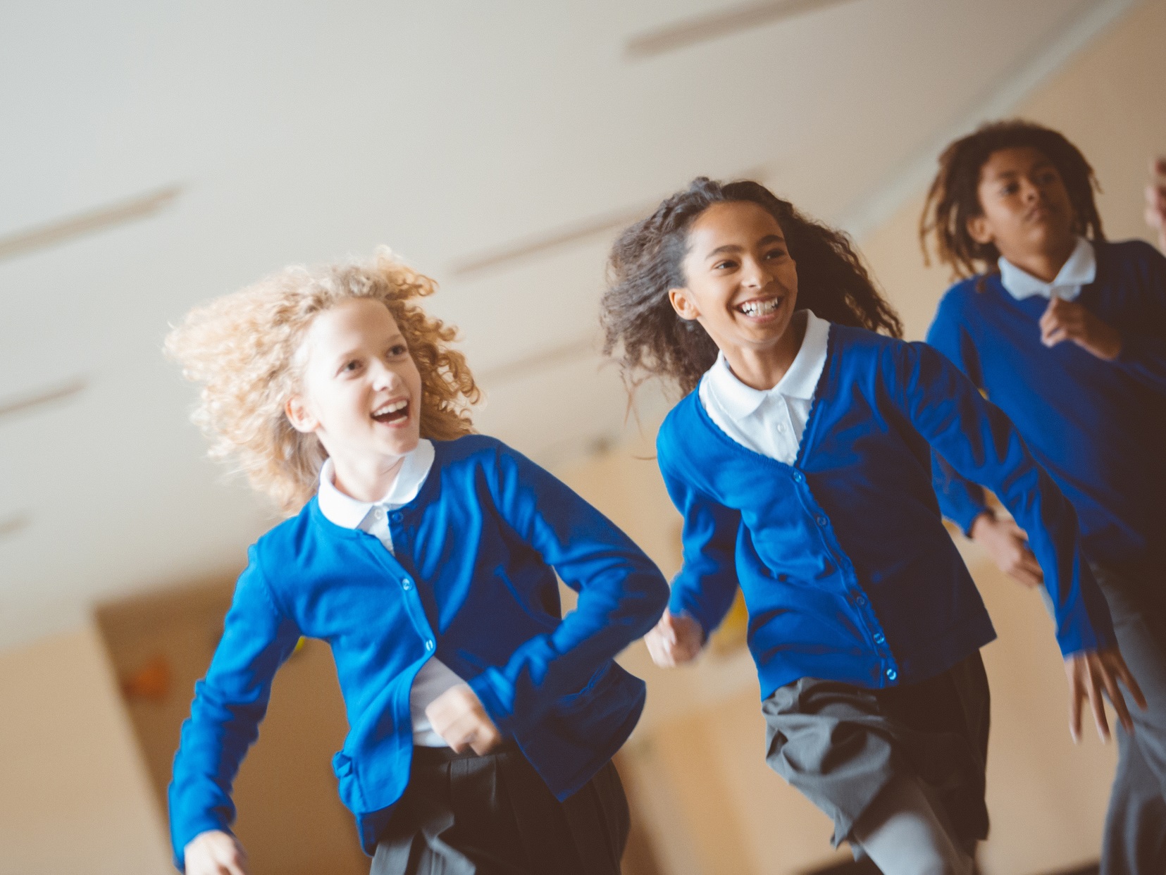 School children in uniform