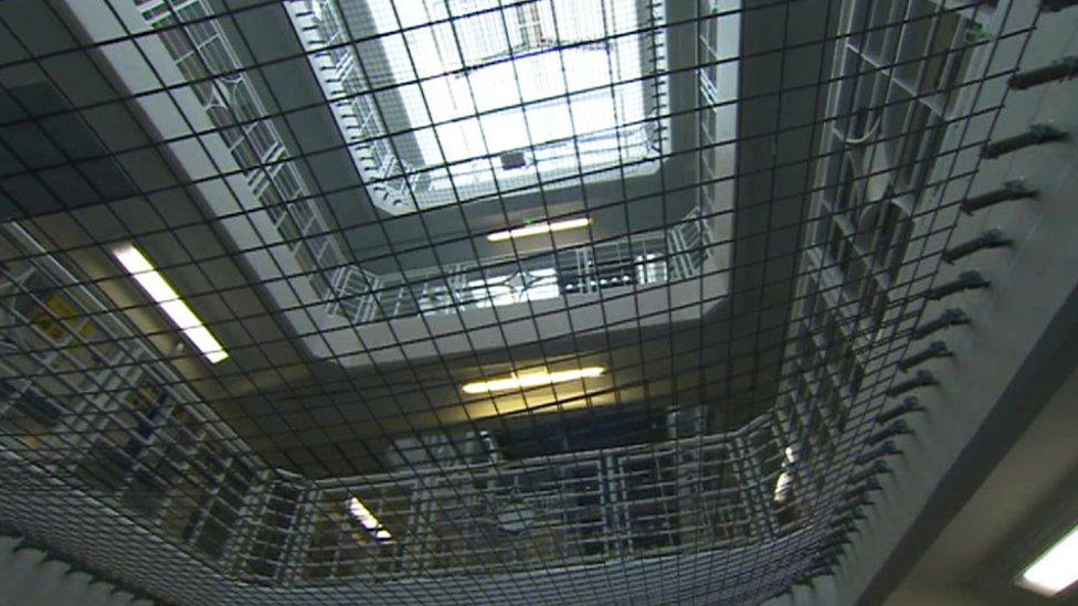 Inside Cardiff prison