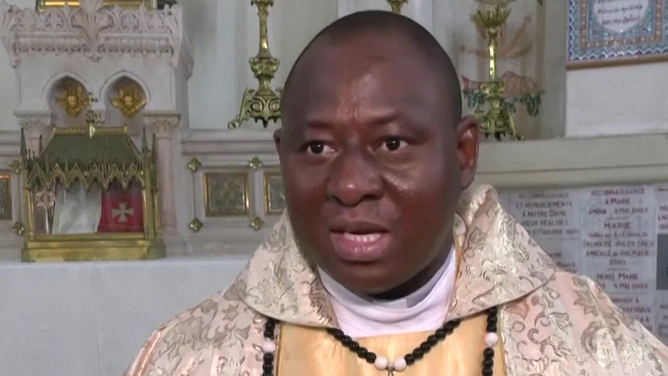 A head and shoulders shot of Father Peter Claver Kogh