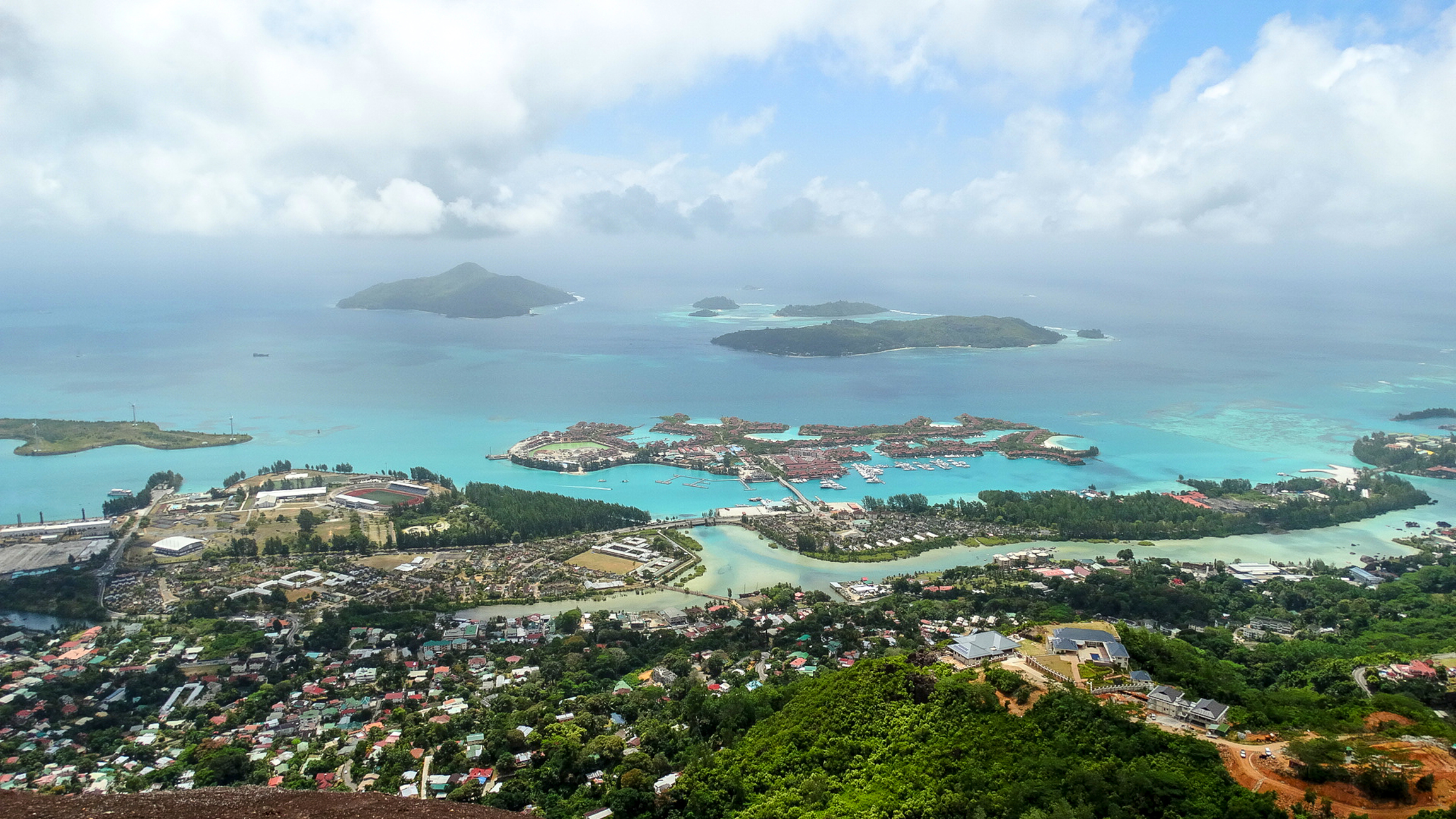 View of Seychelles islands