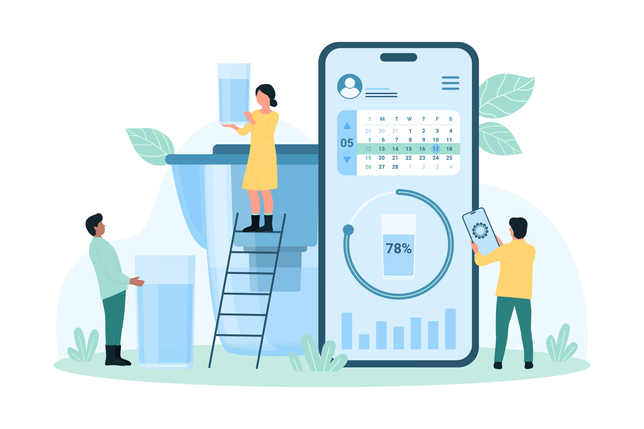  "पाणी पिण्याची आठवण राहावी यासाठी आपण मोबाईलमधील अॅपची मदत घेऊ शकता. जेणेकरून दर तासाने थाेडे-थाेडे पाणी पिणं होईल आणि परिणामी शरीरातील पाणी पातळी योग्य राहील."