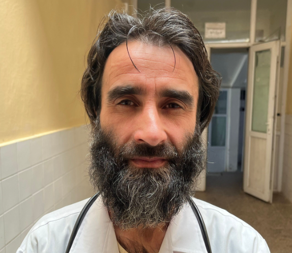 Dr Ahmad Samadi, who works at an under-resourced hospital in Afghanistan's Ghor province 