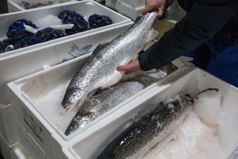 Peixe nun mercado de Glasgow