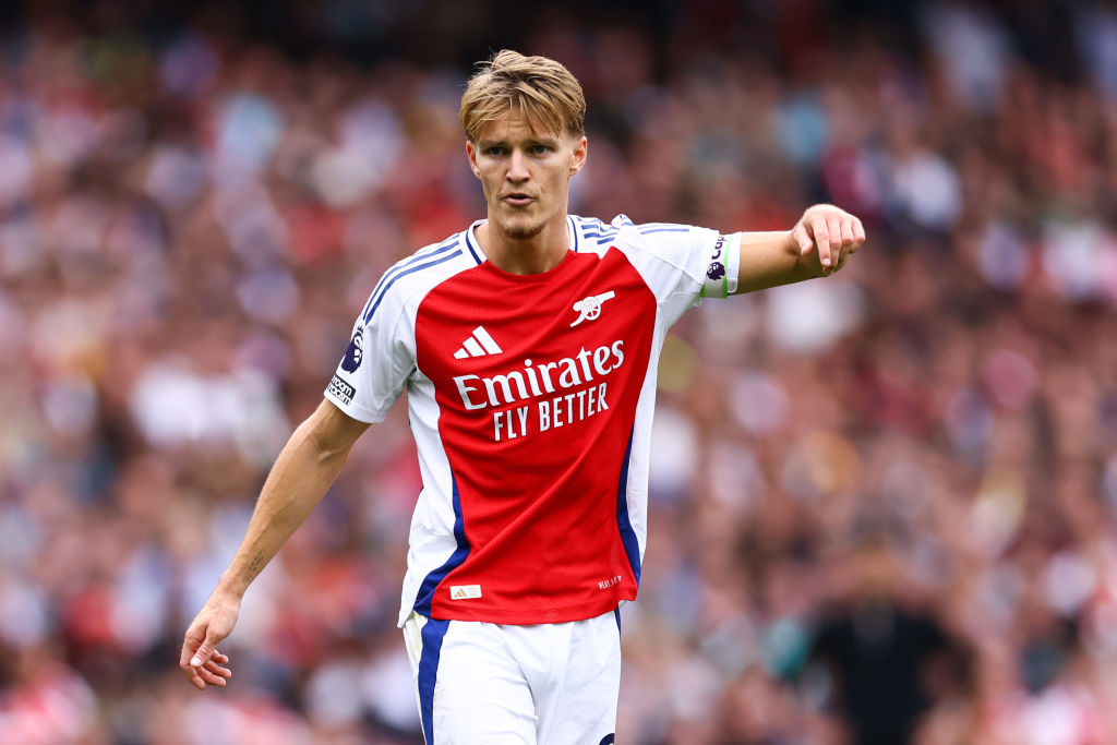 Martin Odegaard reacts during a game