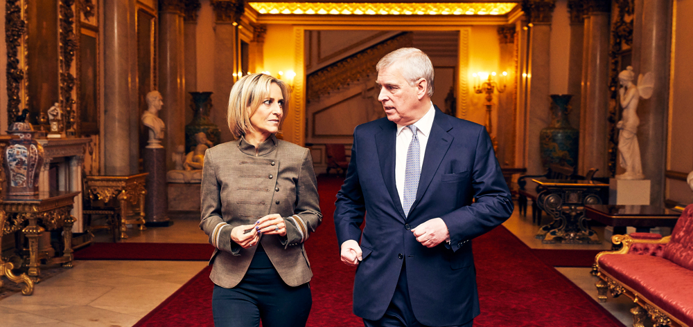 Emily Maitlis with Prince Andrew