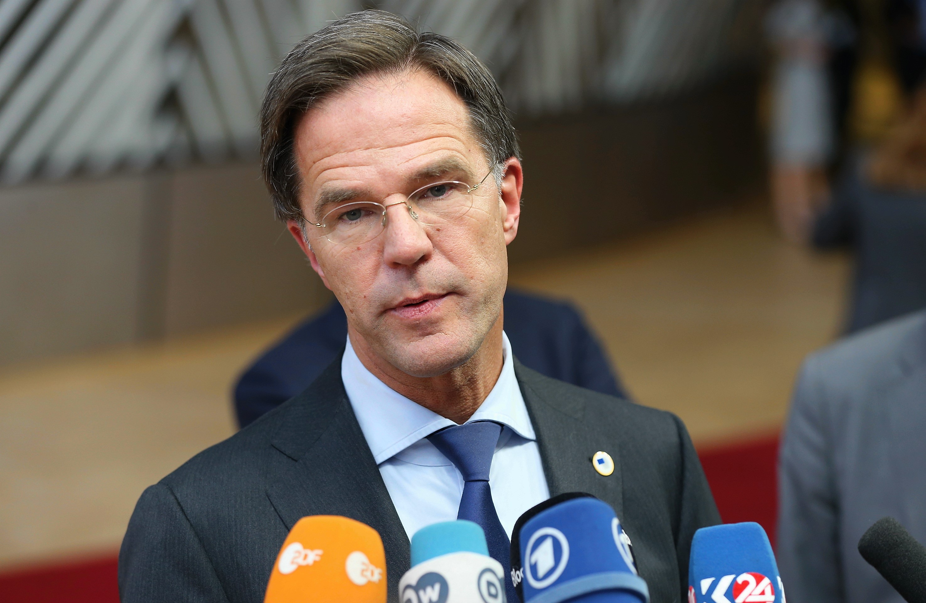 Dutch PM Mark Rutte (file pic)