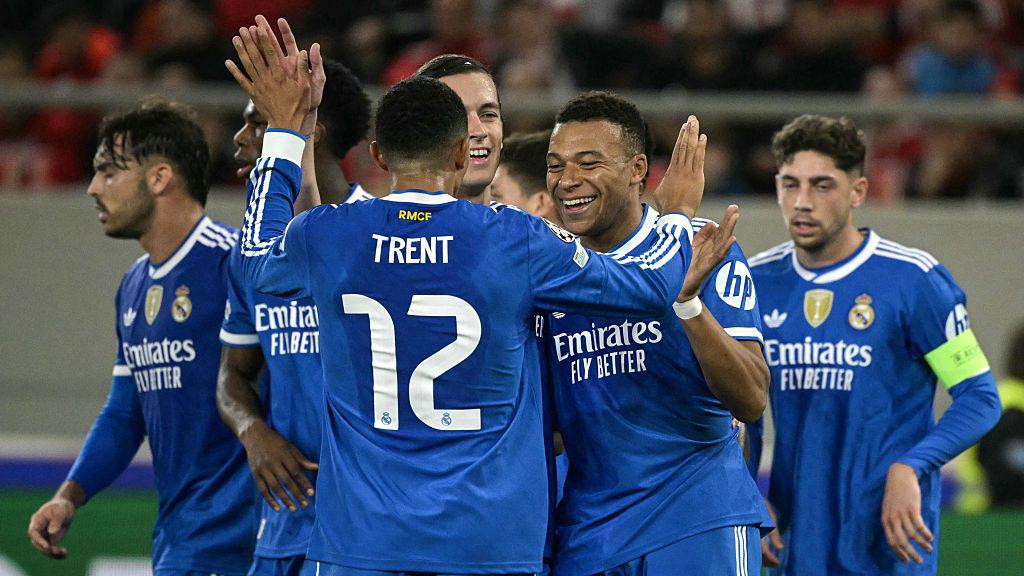 Olympiacos 3-4 Real Madrid: Kylian Mbappe scores four in Real win - BBC  Sport