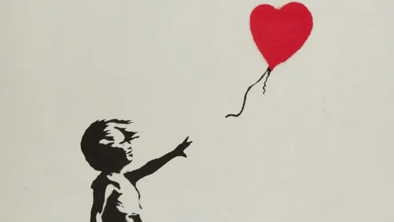 Banksy's Girl with Balloon print sells for £80,000 at auction