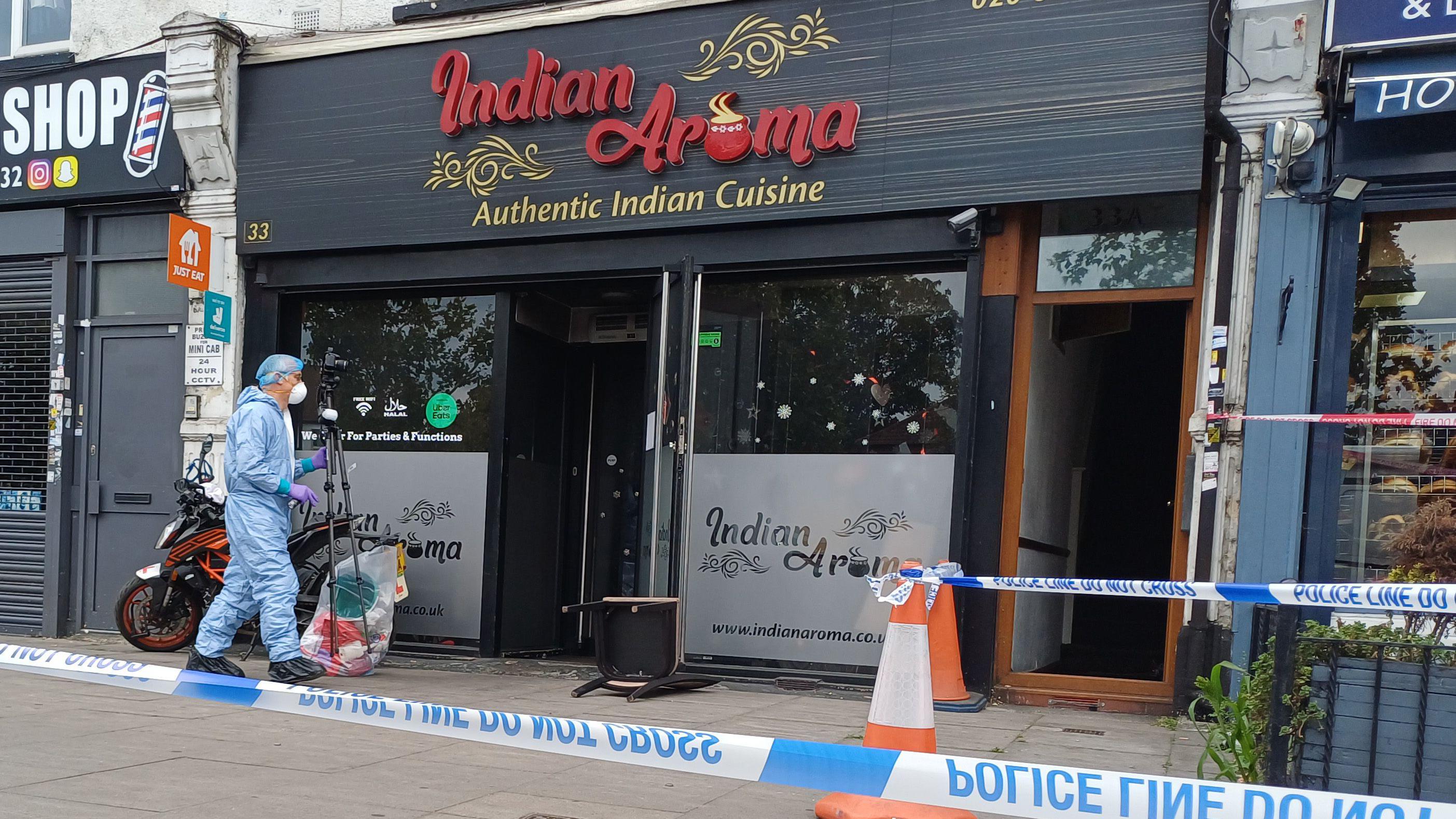 restaurant fire attack