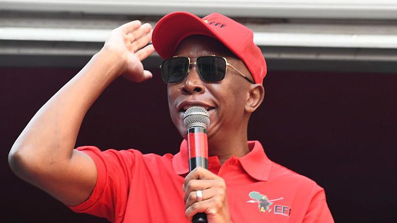 Julius Malema: South Africa's Economic Freedom Fighters leader banned from UK by Home Office