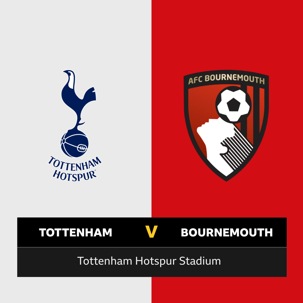 Follow Tottenham v Bournemouth live