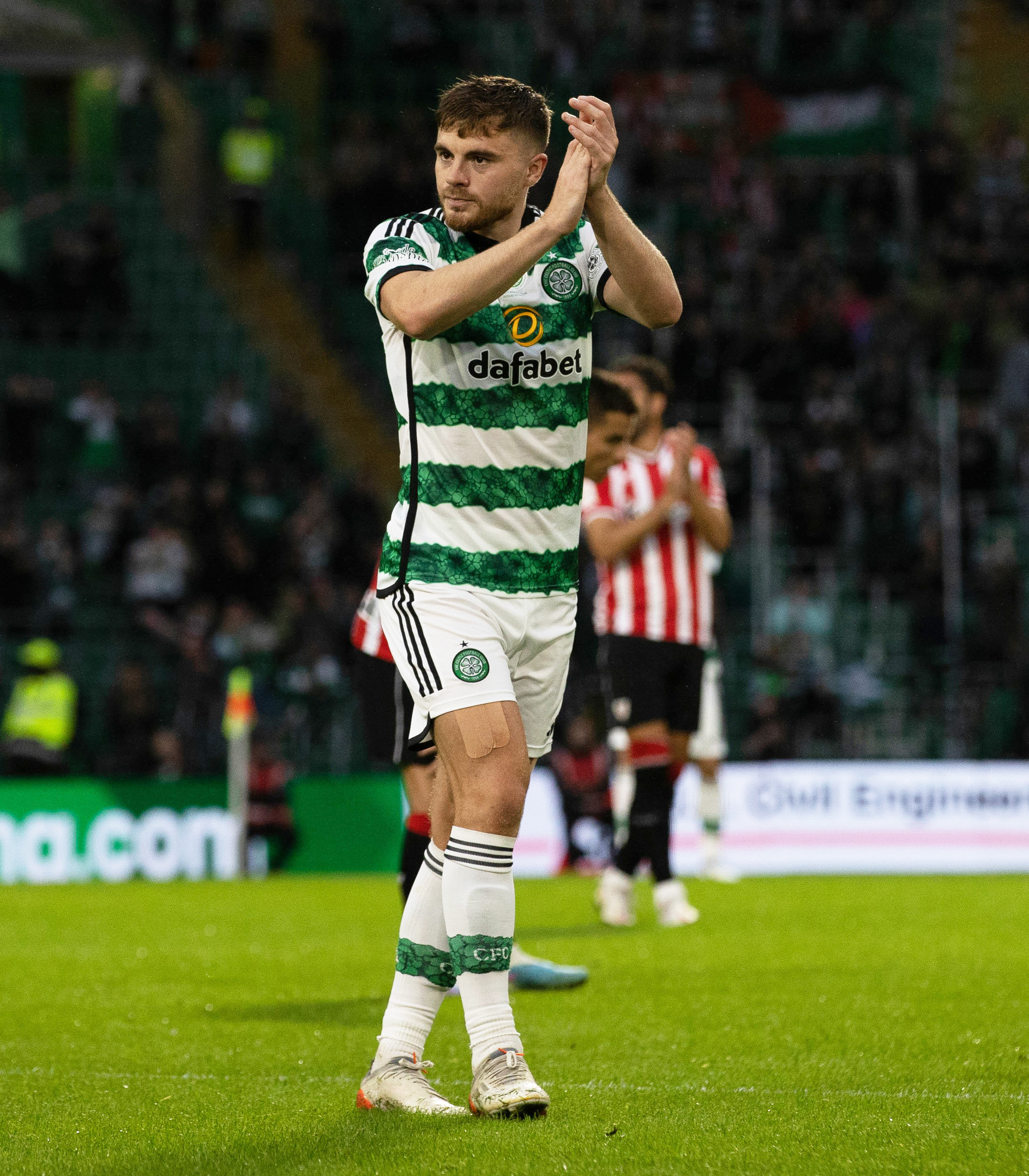 Celtic's Alexandro Bernabei celebrates scoring their side's second