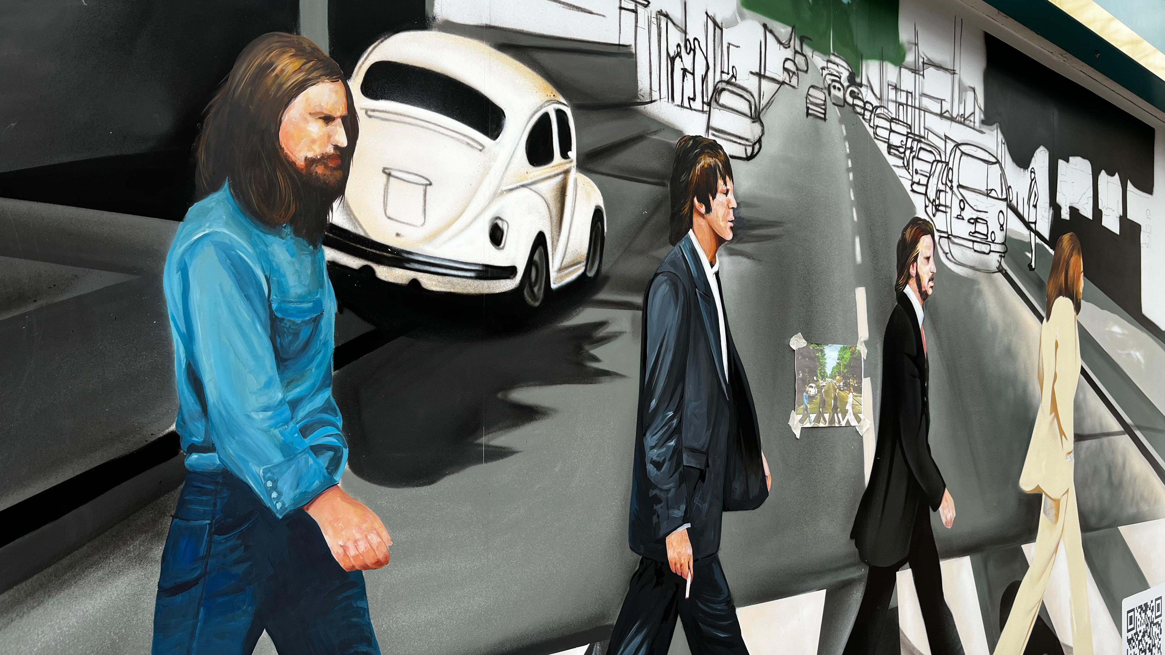 Beatles mural honours Peterborough's entertainment history