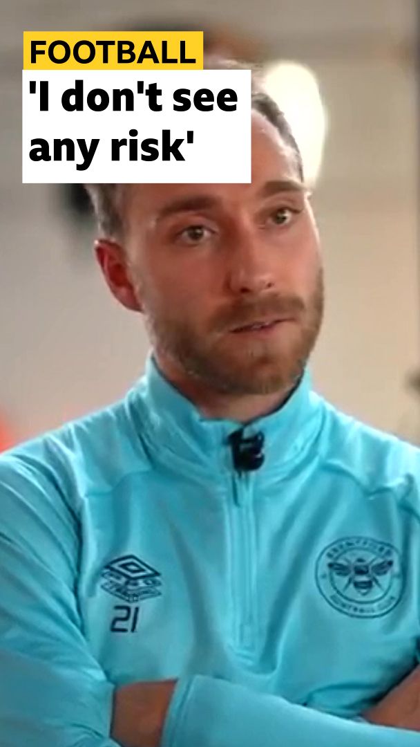 Eriksen speaking in 2022 about his ICD