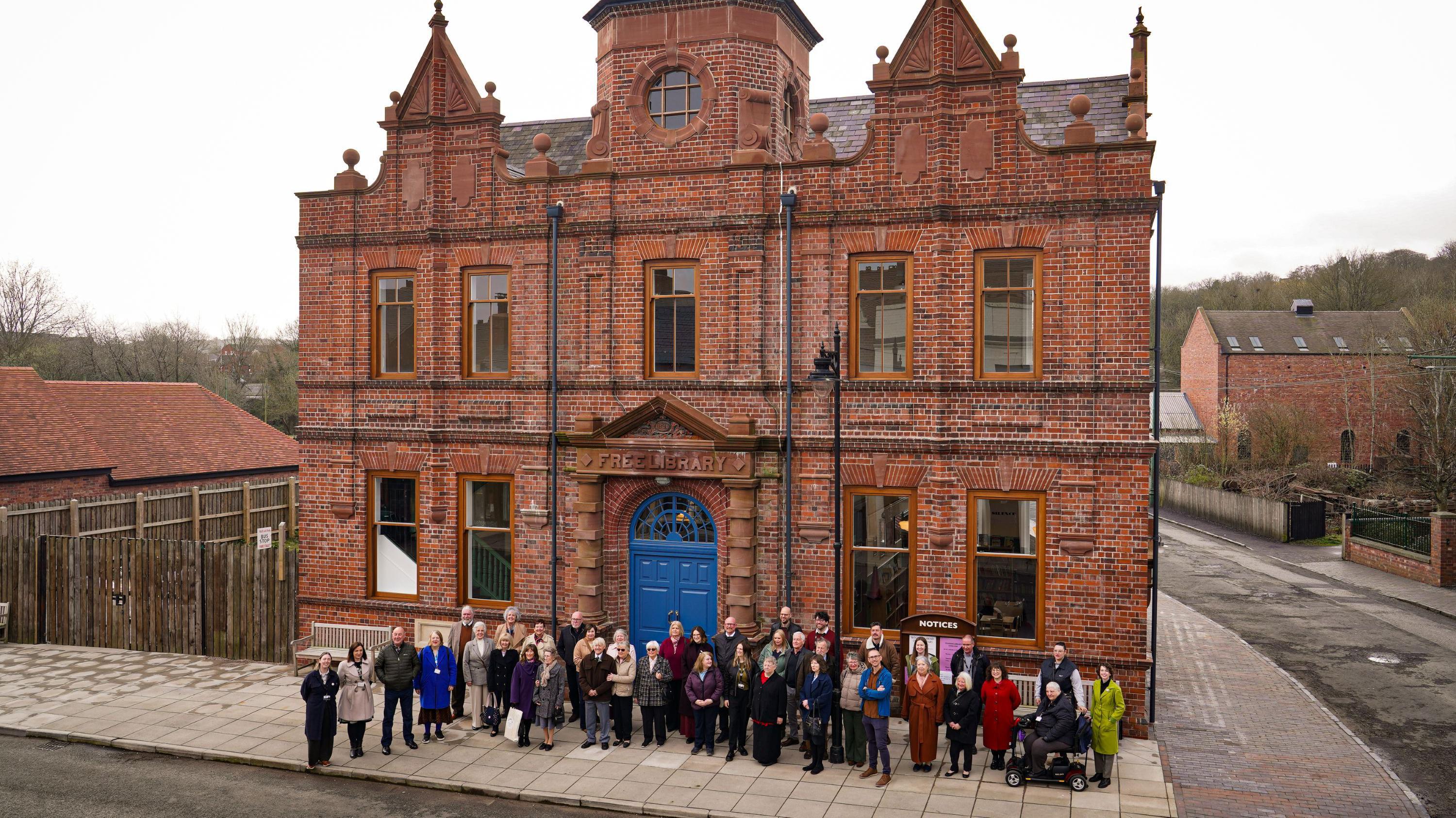 Historic library rebuilt brick by brick at Black Country Museum