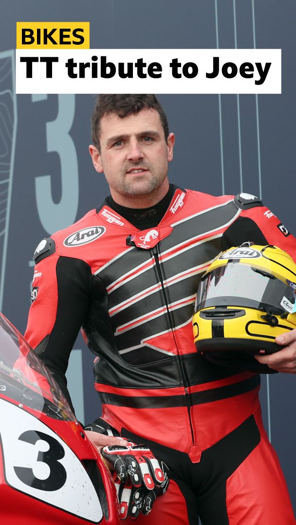 Michael Dunlop rides TT lap on replica of Joey's Honda