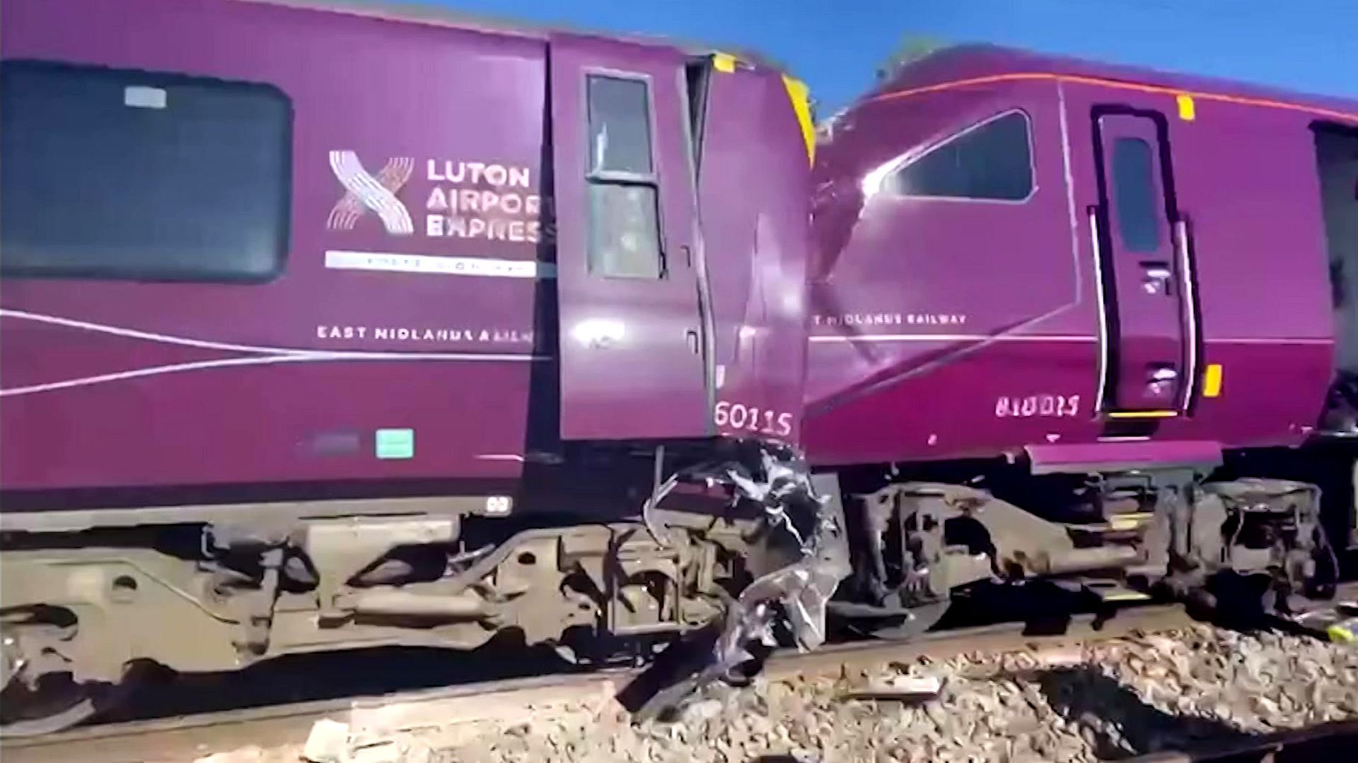 Driver dead and 33 passengers seriously injured in Bedford train collision